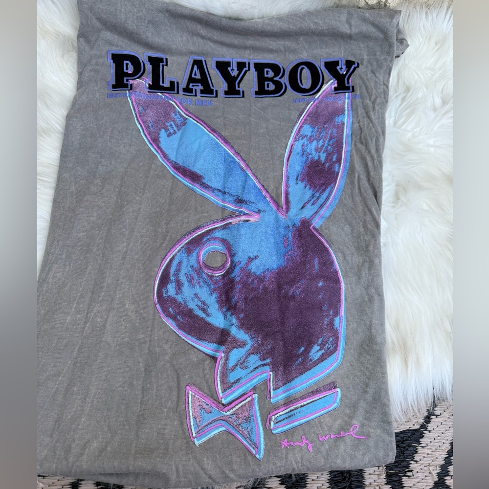 PLAYBOY Andy Warhol playboy unisex T-shirt Jan 1986